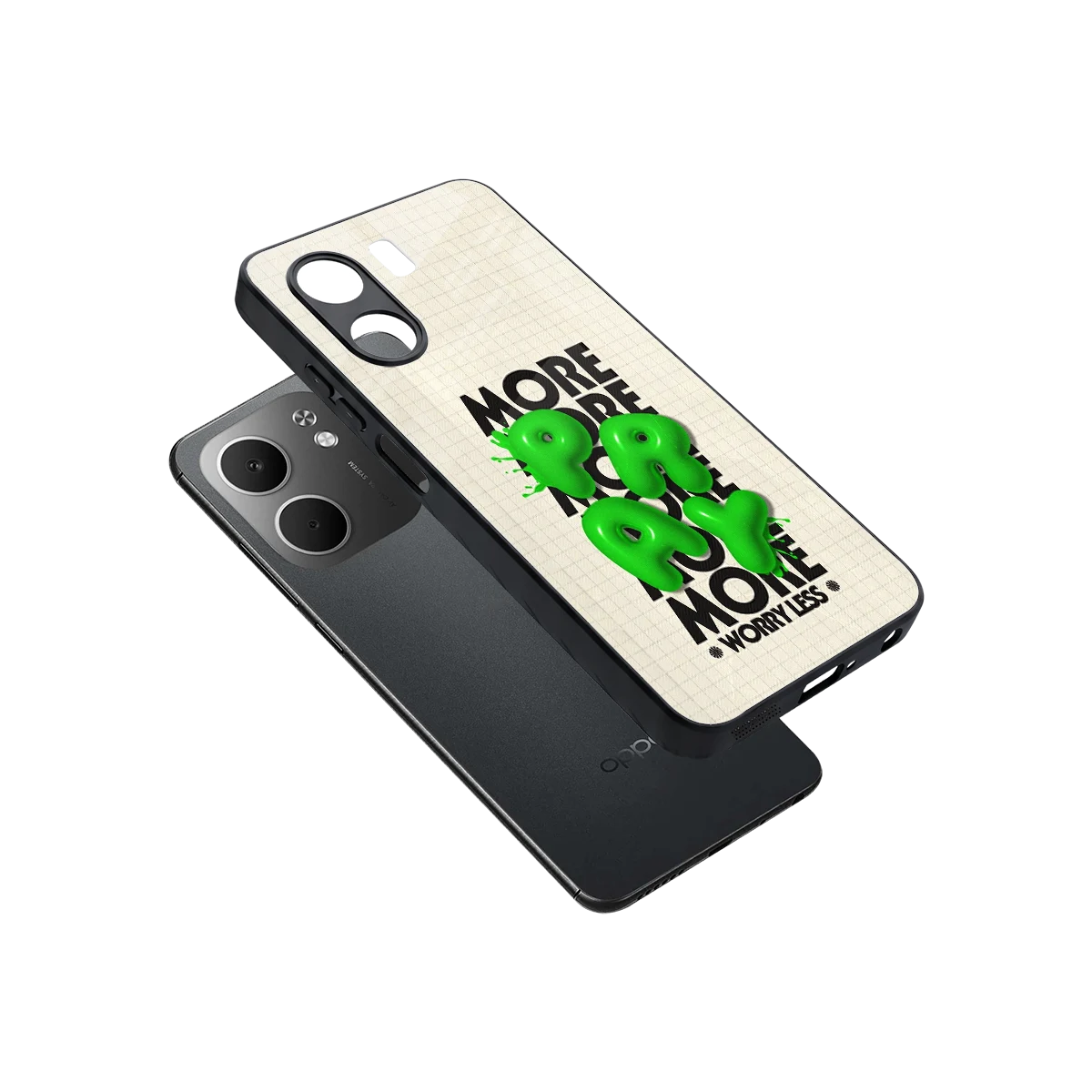Divine Energy sleek oppo a5x 5g cover with tempered glass back and TPU edges
