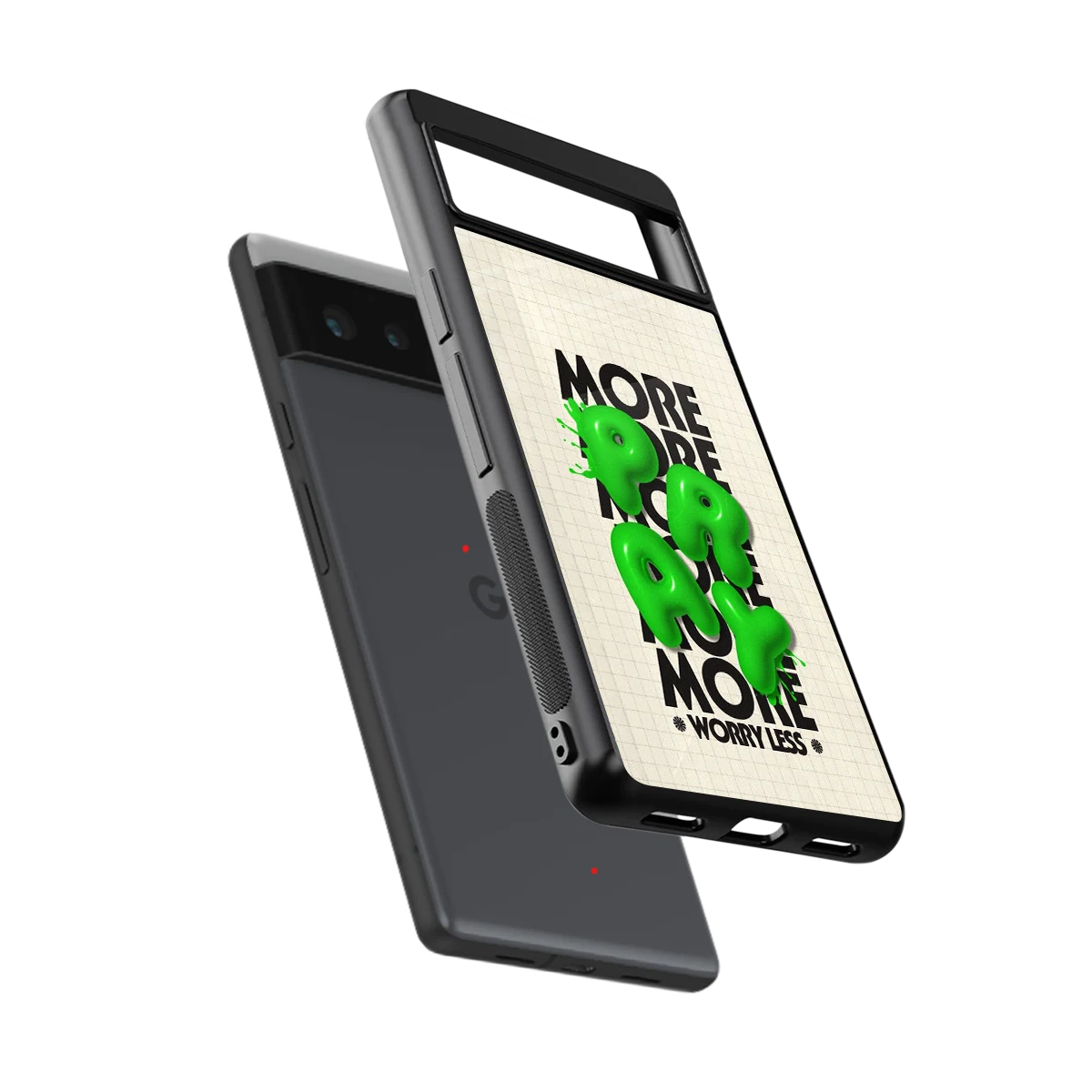 Divine Energy sleek google pixel 6 cover with tempered glass back and TPU edges