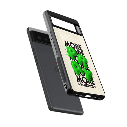 Divine Energy sleek google pixel 6a cover with tempered glass back and TPU edges