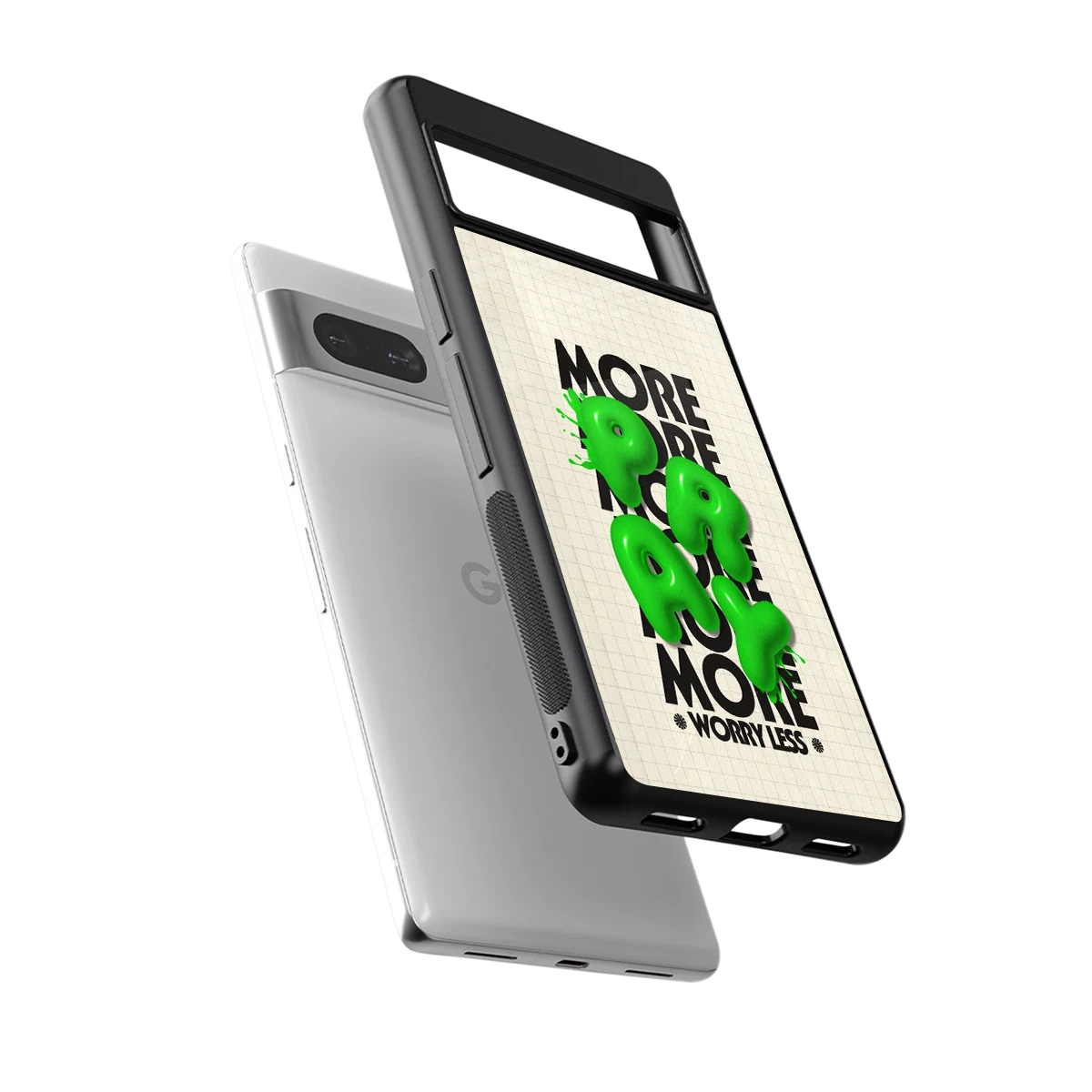 Divine Energy sleek google pixel 7a cover with tempered glass back and TPU edges