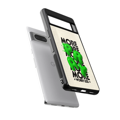 Divine Energy sleek google pixel 7a cover with tempered glass back and TPU edges