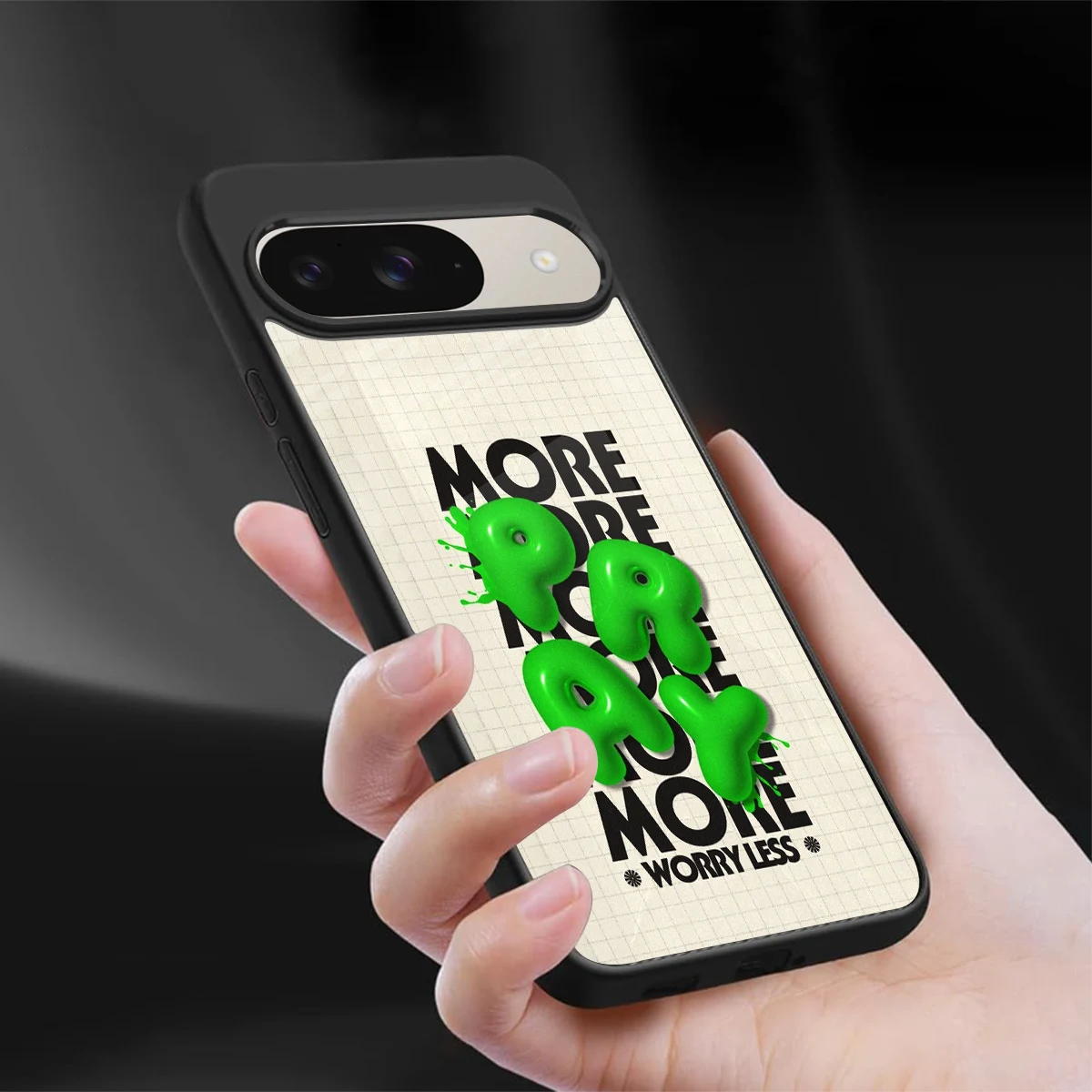 Divine Energy sleek google pixel 9 cover with tempered glass back and TPU edges