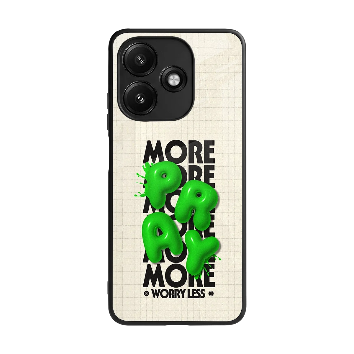 Divine Energy back phone cover | glass case for redmi 12 5g
