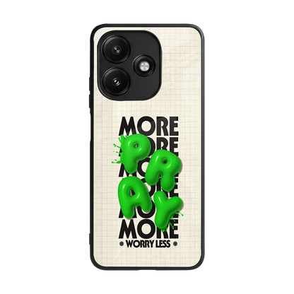 Divine Energy back phone cover | glass case for redmi 12 5g