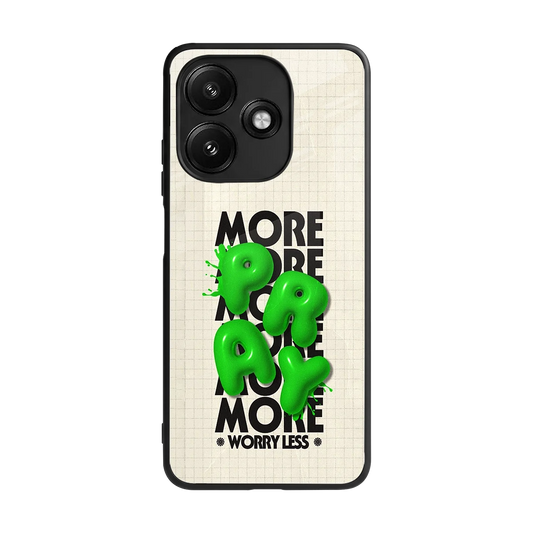Divine Energy back phone cover | glass case for redmi 12 5g