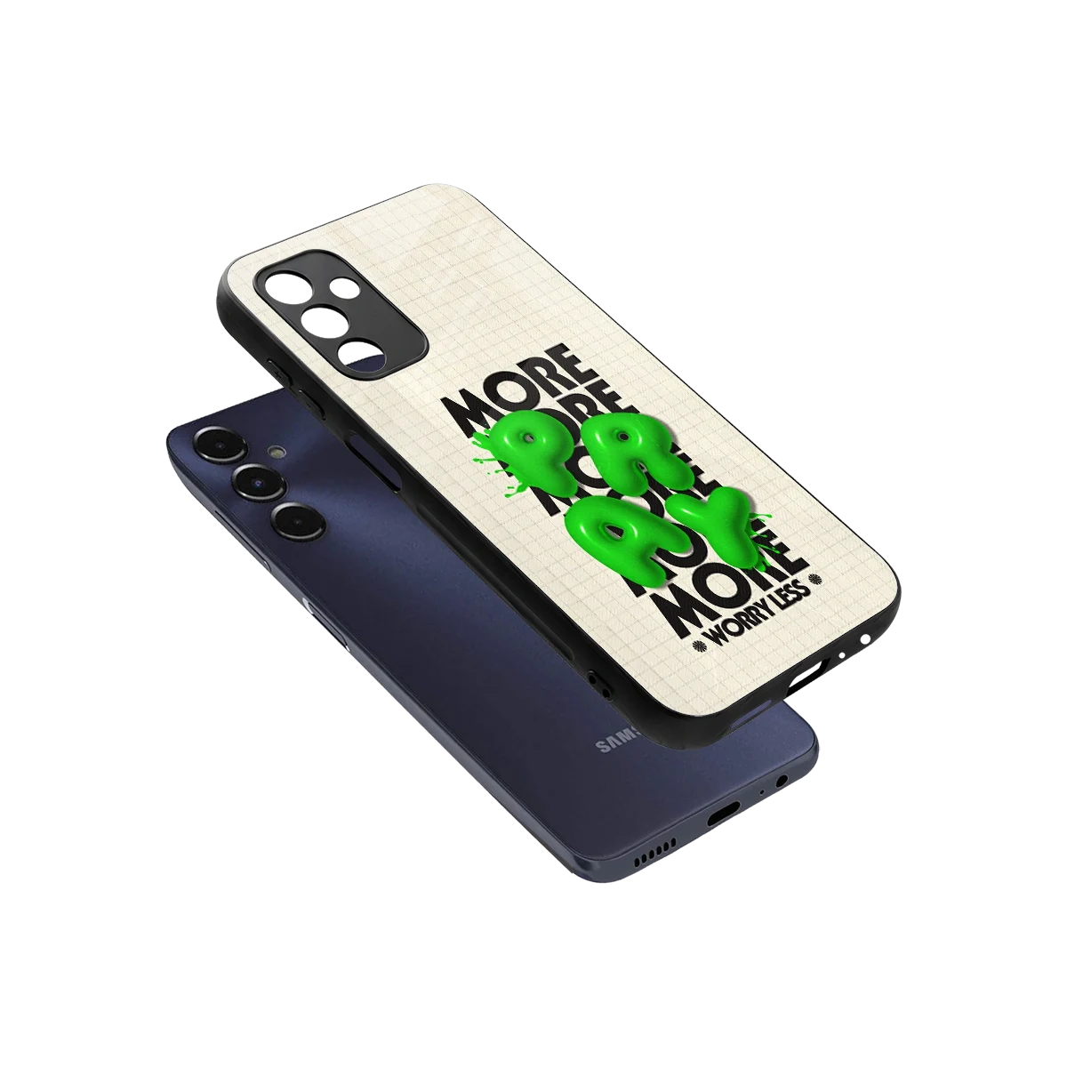 Divine Energy sleek samsung galaxy m14 5g cover with tempered glass back and TPU edges