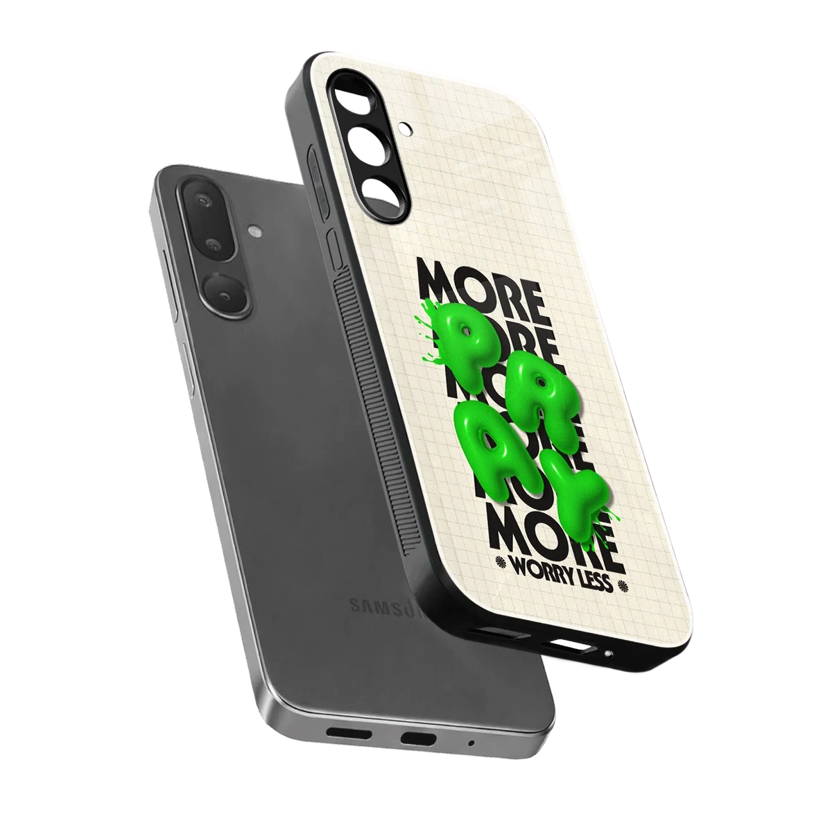 Divine Energy sleek samsung galaxy m56 5g cover with tempered glass back and TPU edges