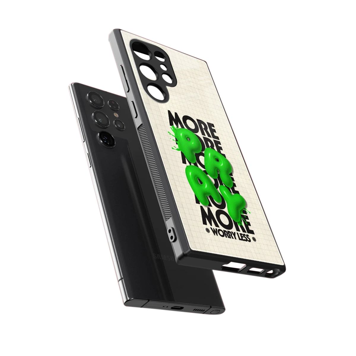 Divine Energy sleek samsung galaxy s23 ultra cover with tempered glass back and TPU edges