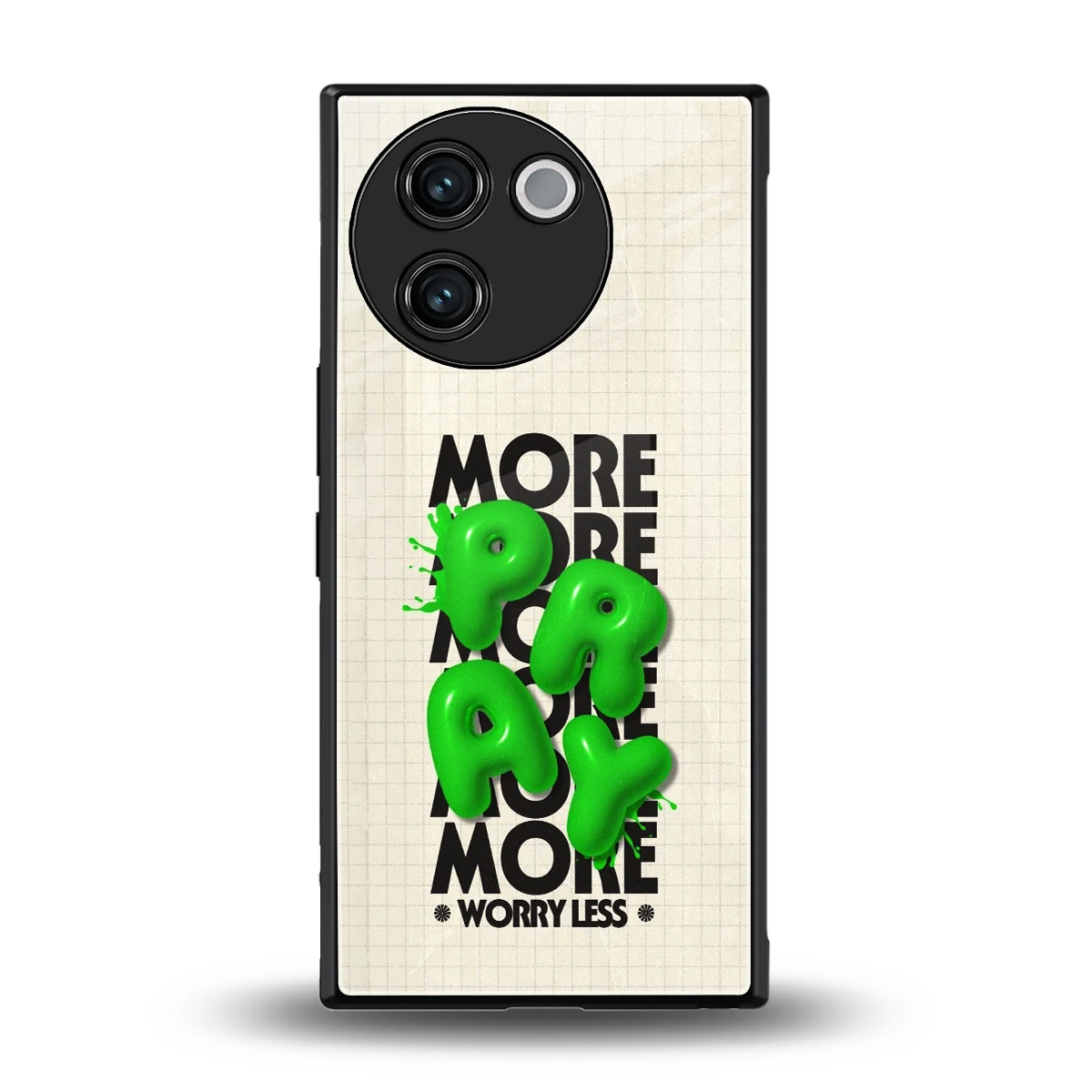 Divine Energy back phone cover | glass case for vivo v30e