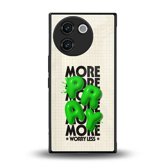 Divine Energy back phone cover | glass case for vivo v30e