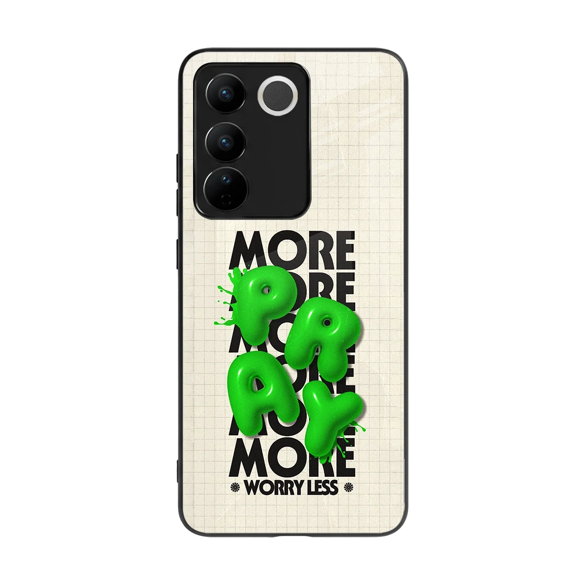 Divine Energy back phone cover | glass case for vivo v27 5g