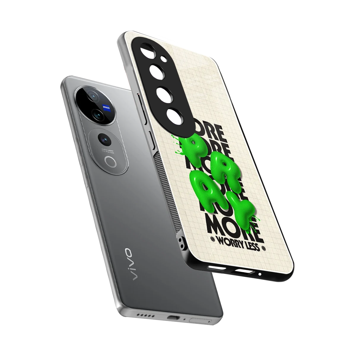 Divine Energy sleek vivo v40 pro cover with tempered glass back and TPU edges