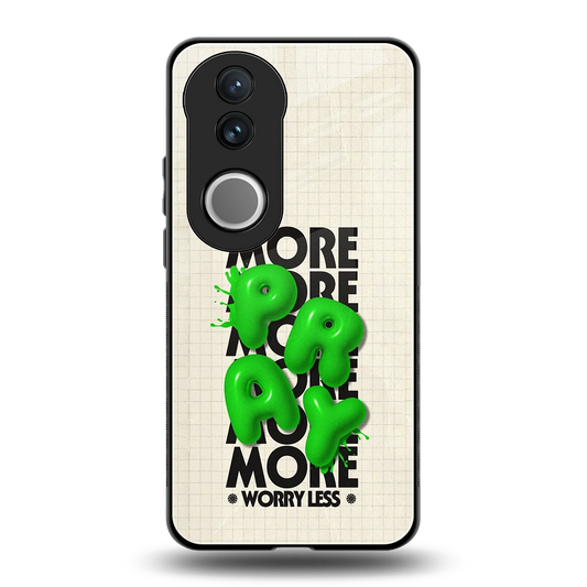 Divine Energy back phone cover | glass case for vivo v50