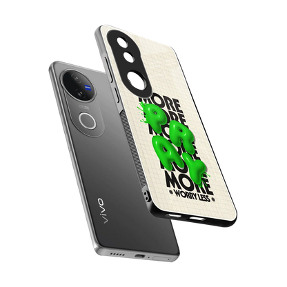 Divine Energy sleek vivo v50 cover with tempered glass back and TPU edges