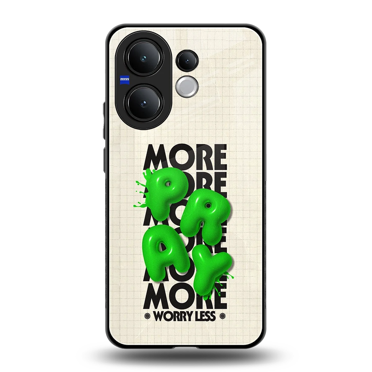 Divine Energy back phone cover | glass case for vivo v60