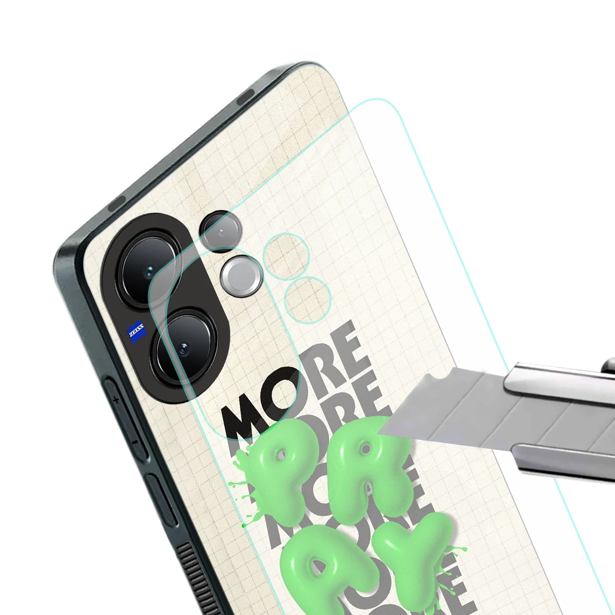 Divine Energy stylish phone case for vivo v60 | glossy glass and slim fit