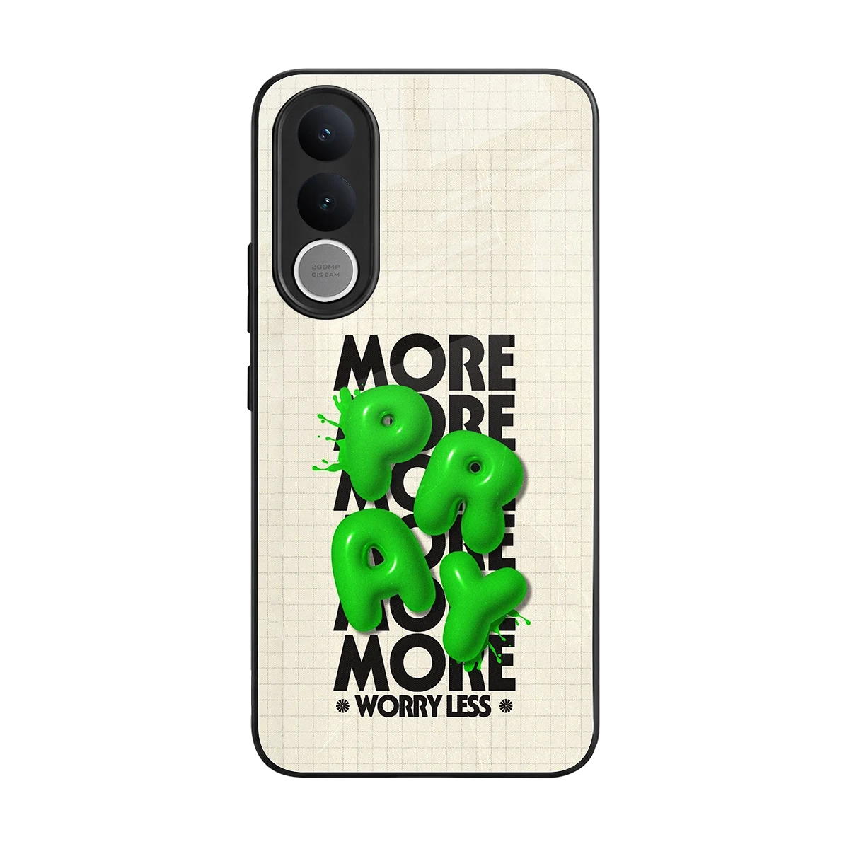 Divine Energy back phone cover | glass case for vivo v70 fe