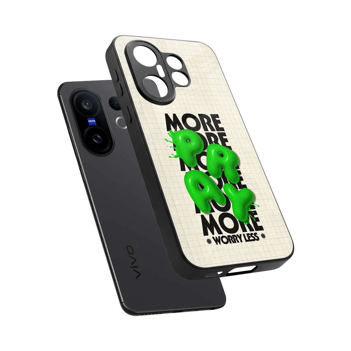 Divine Energy sleek vivo x200 fe cover with tempered glass back and TPU edges