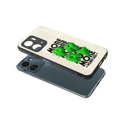 Divine Energy sleek vivo y16 cover with tempered glass back and TPU edges