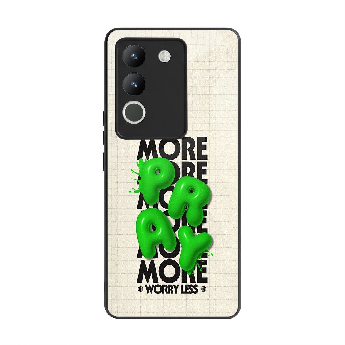 Divine Energy back phone cover | glass case for vivo y200 5g