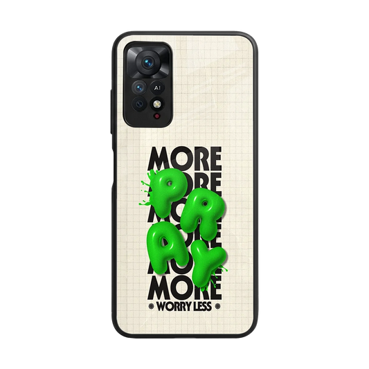 Divine Energy back phone cover | glass case for redmi note 11 pro