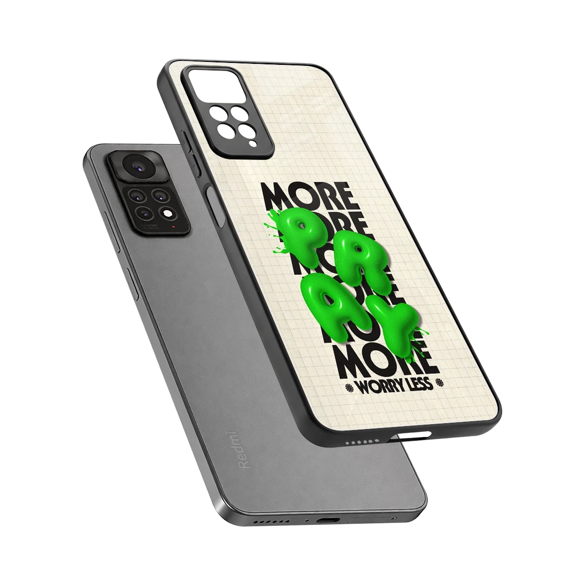 Divine Energy sleek redmi note 11 pro cover with tempered glass back and TPU edges