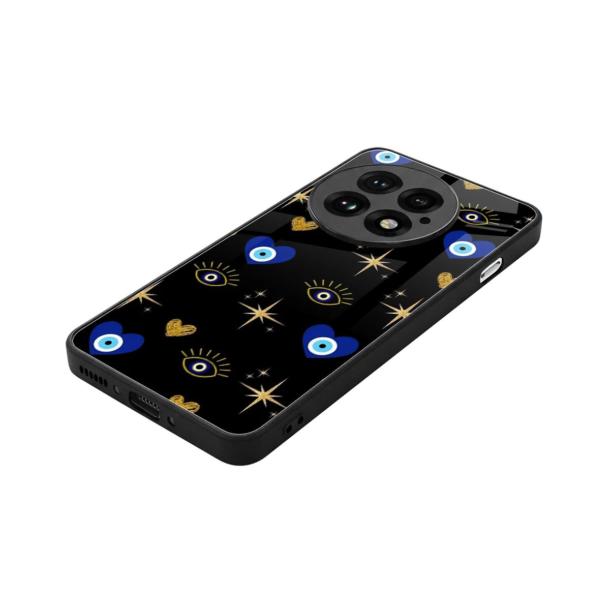 Divine Protection stylish phone case for oneplus 13 | glossy glass and slim fit