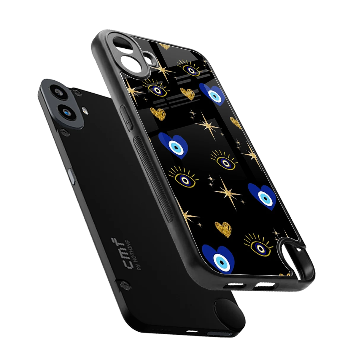 Divine Protection sleek cmf nothing phone 1 cover with tempered glass back and TPU edges