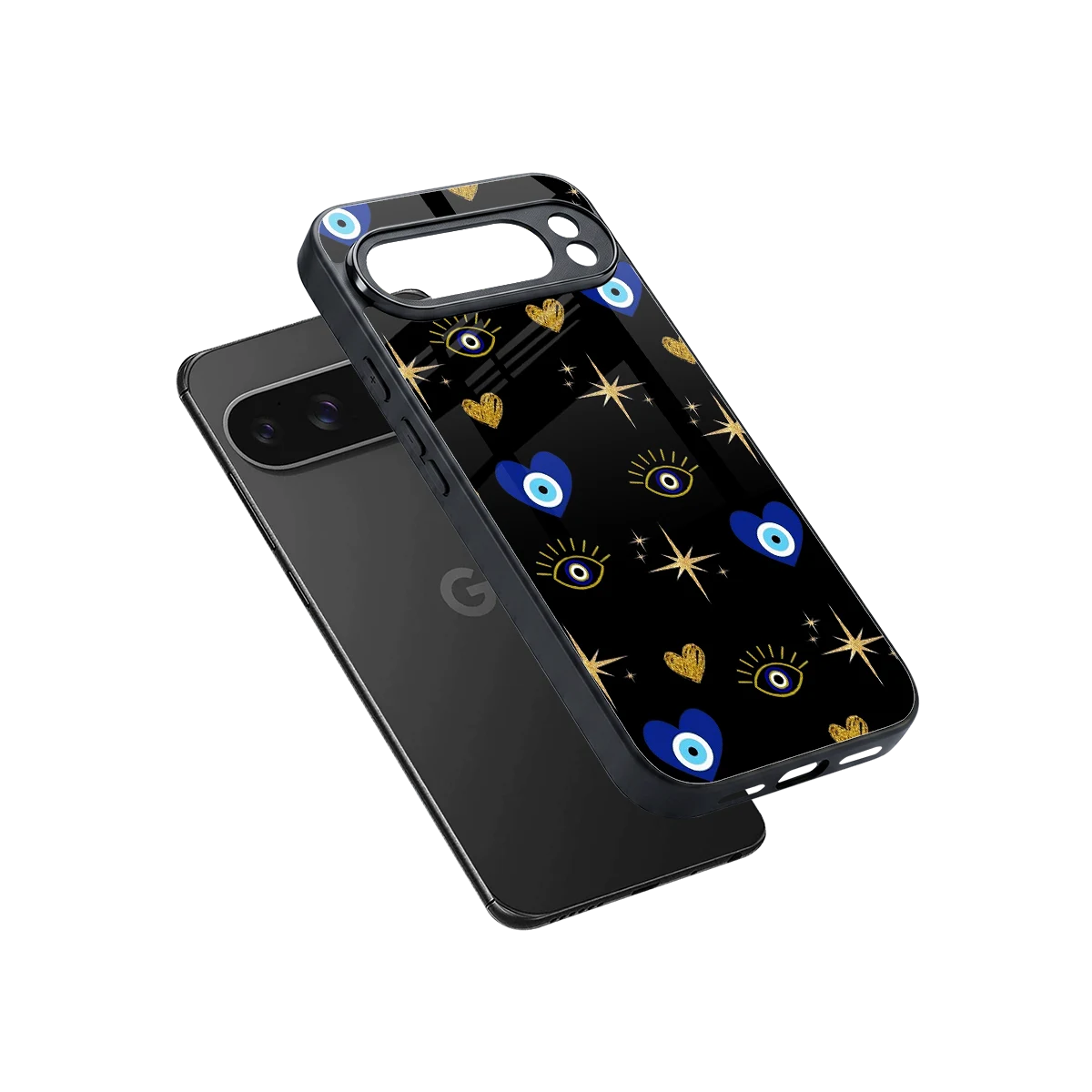 Divine Protection sleek google pixel 10 pro xl cover with tempered glass back and TPU edges