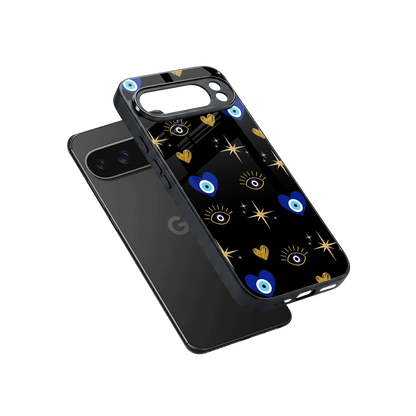 Divine Protection sleek google pixel 10 pro xl cover with tempered glass back and TPU edges
