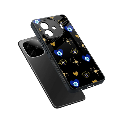Divine Protection sleek iqoo neo 10r 5g cover with tempered glass back and TPU edges