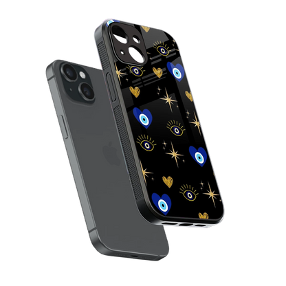 Divine Protection sleek iphone 14 cover with tempered glass back and TPU edges