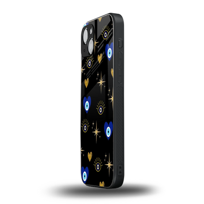 Divine Protection iphone 14 plus mobile cover | shockproof glass phone case