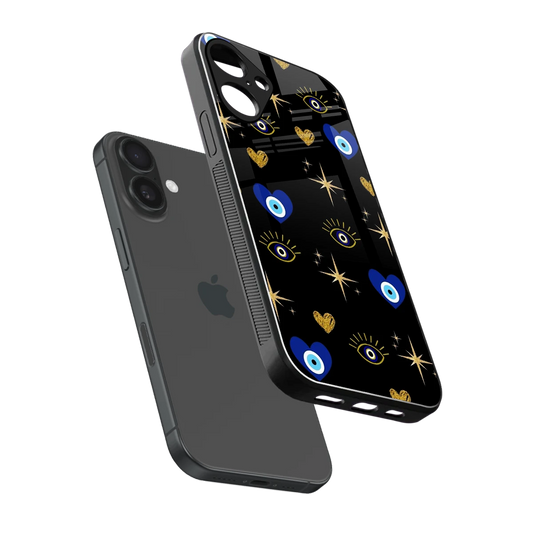 Divine Protection sleek iphone 16 plus cover with tempered glass back and TPU edges