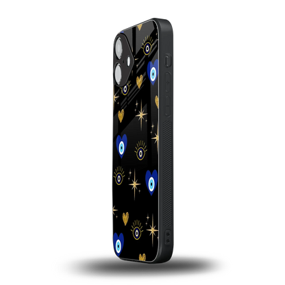 Divine Protection iphone 16 plus mobile cover | shockproof glass phone case