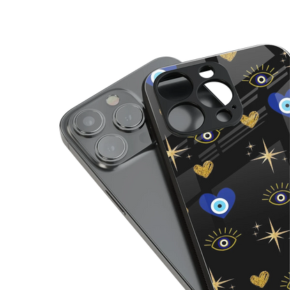 Divine Protection stylish phone case for iphone 15 pro max | glossy glass and slim fit