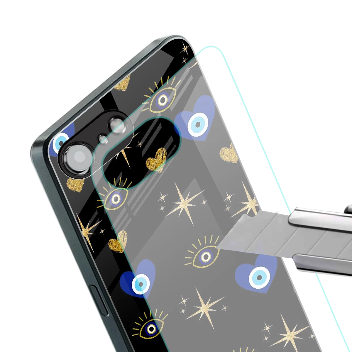 Divine Protection stylish phone case for iphone 17e | glossy glass and slim fit