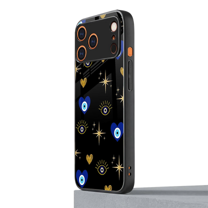Divine Protection iphone 17 pro mobile cover | shockproof glass phone case