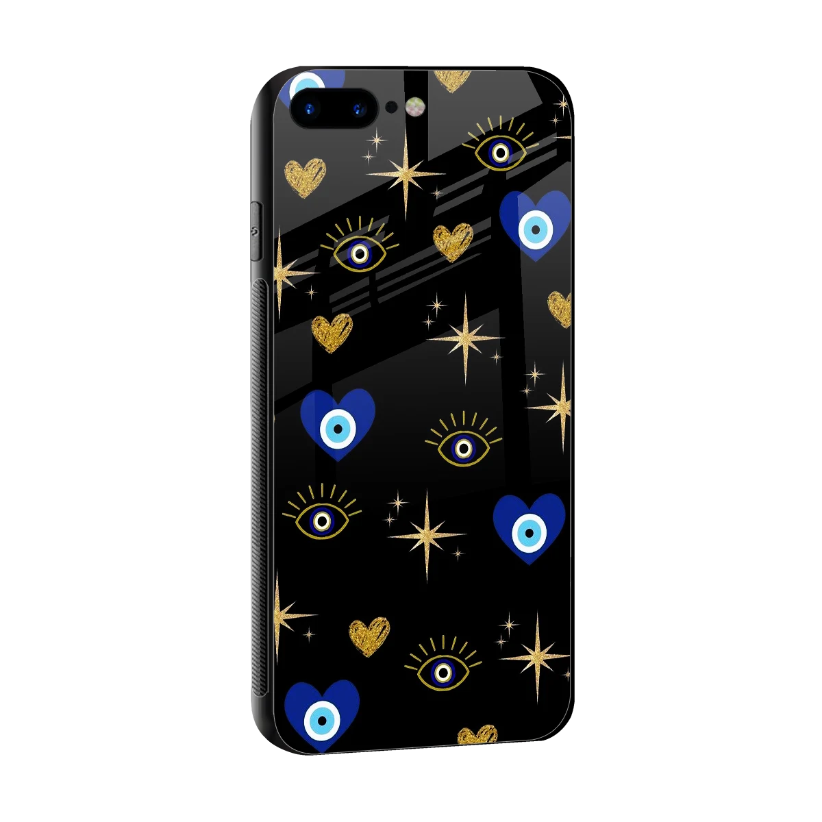 Divine Protection sleek iphone 8 plus cover with tempered glass back and TPU edges