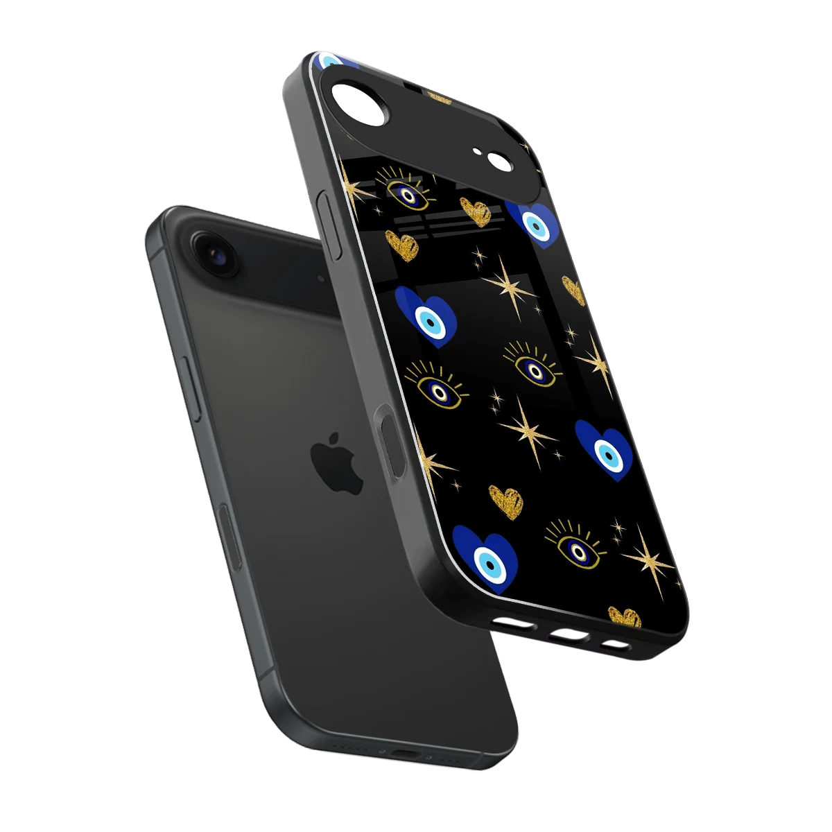 Divine Protection sleek iphone air cover with tempered glass back and TPU edges
