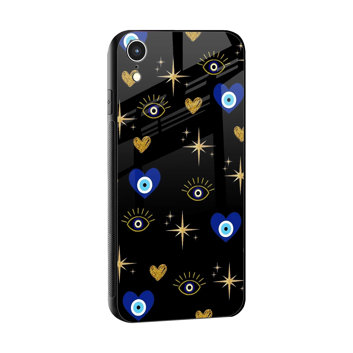 Divine Protection sleek iphone xr cover with tempered glass back and TPU edges