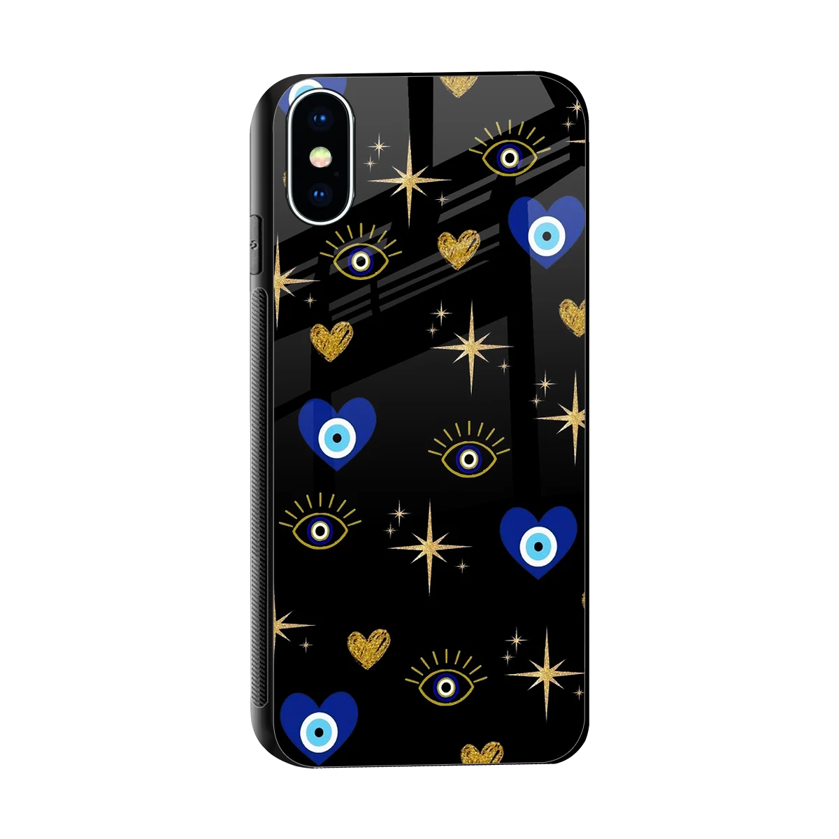 Divine Protection sleek iphone xs cover with tempered glass back and TPU edges