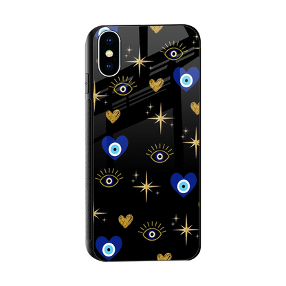 Divine Protection sleek iphone xs cover with tempered glass back and TPU edges