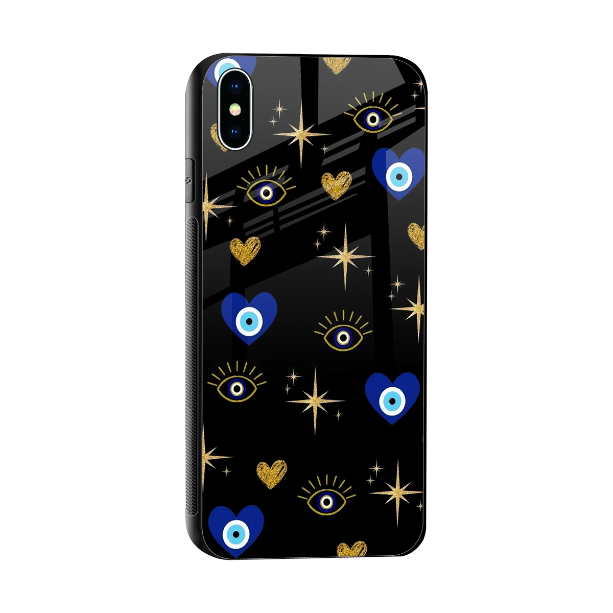 Divine Protection sleek iphone xs max cover with tempered glass back and TPU edges