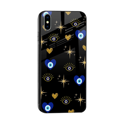 Divine Protection sleek iphone xs max cover with tempered glass back and TPU edges