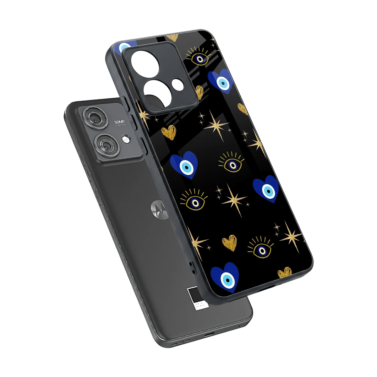 Divine Protection sleek motorola edge 40 neo 5g cover with tempered glass back and TPU edges