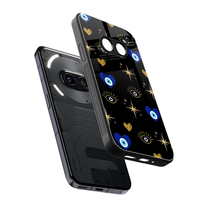 Divine Protection sleek nothing phone 2a cover with tempered glass back and TPU edges