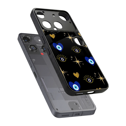 Divine Protection sleek nothing phone 3 cover with tempered glass back and TPU edges