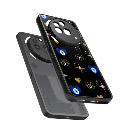 Divine Protection sleek nothing phone 3a pro cover with tempered glass back and TPU edges