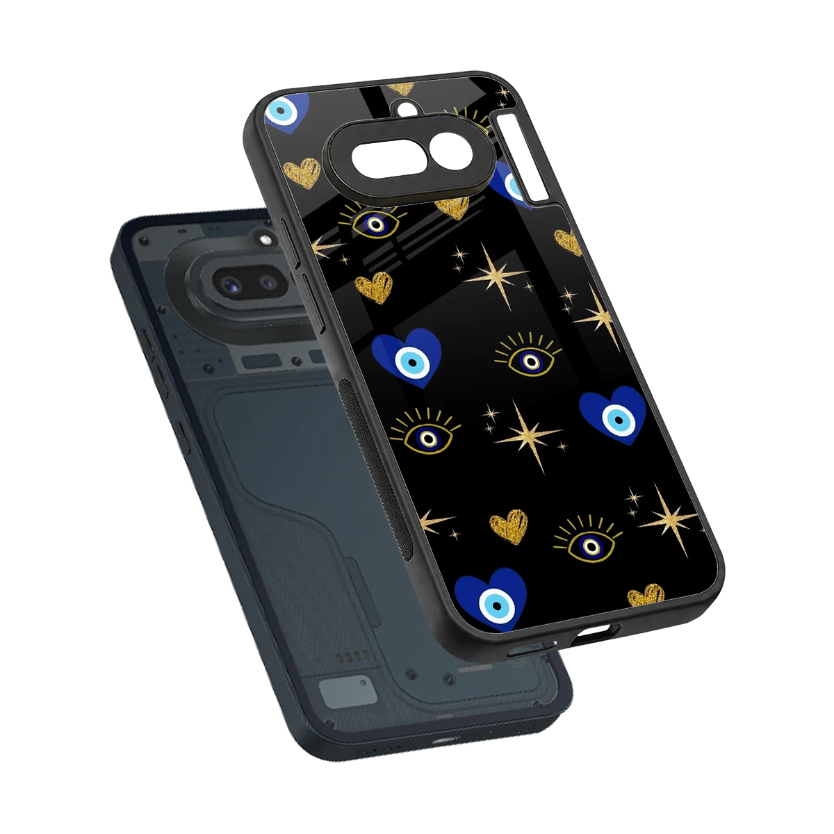 Divine Protection sleek nothing phone 4a cover with tempered glass back and TPU edges